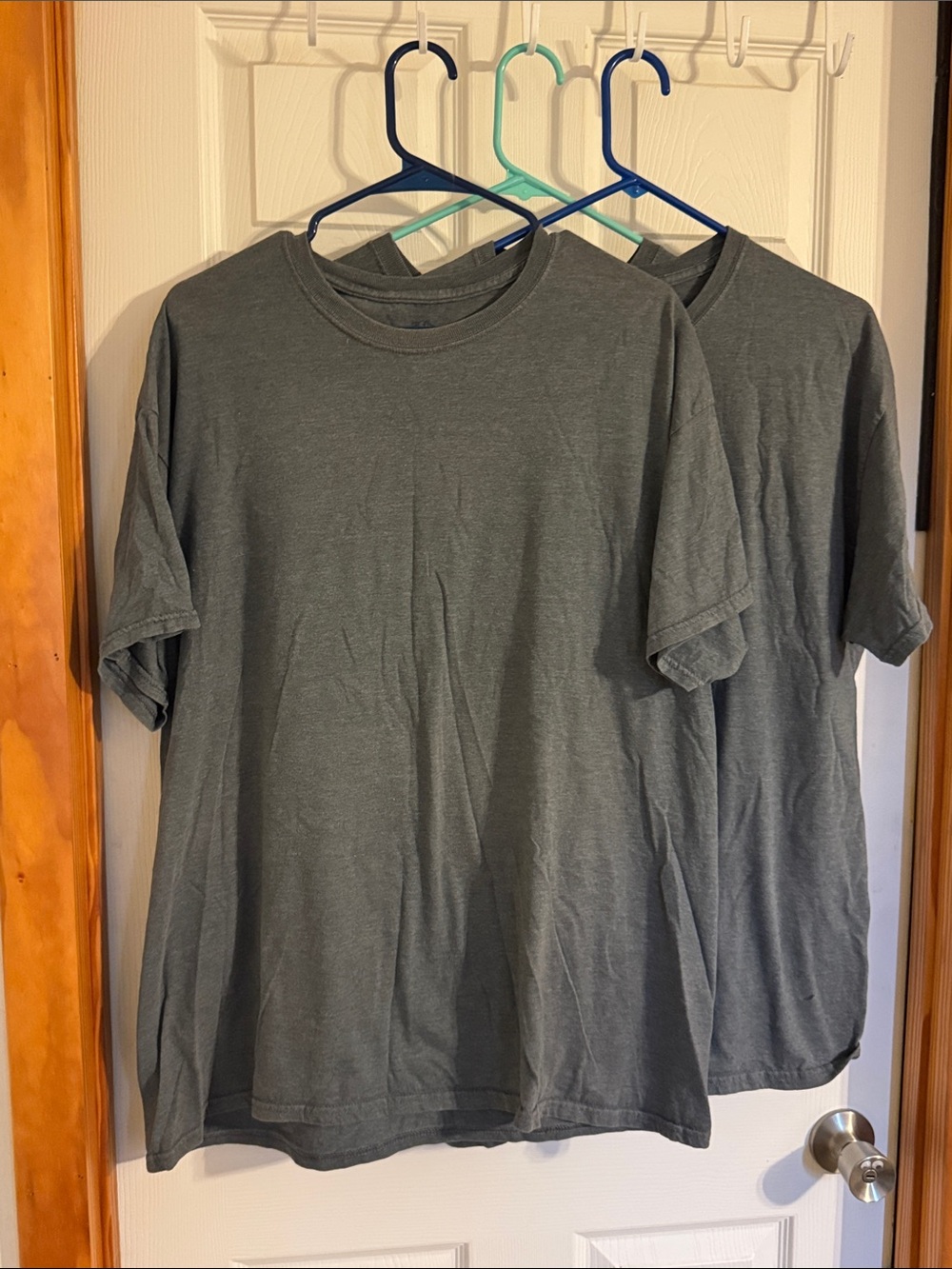 3 Pack Men's Short Sleeve Fruit of the Loom T-Shirt — Blue Gray